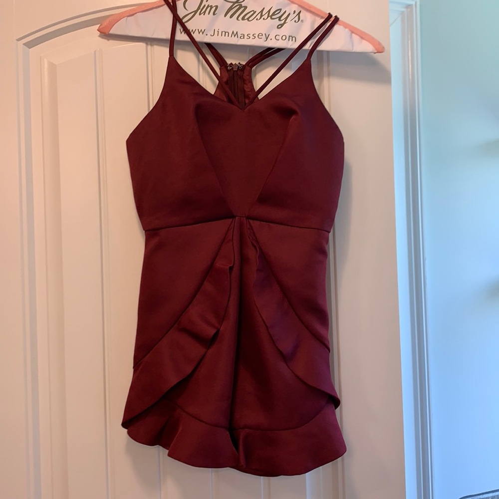 Maroon romper, thick material, Great condition